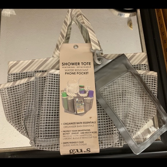 Gus Bath The Shower Mesh Shower Tote With Phone Pocket Small Poshmark